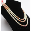 3strands Fashion Natural Pearl Necklace